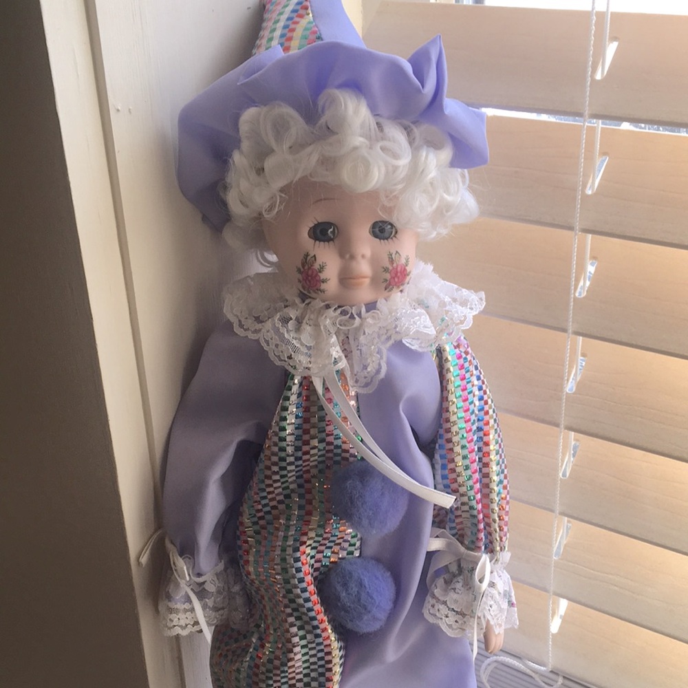 Vintage Porcelain Jester Doll